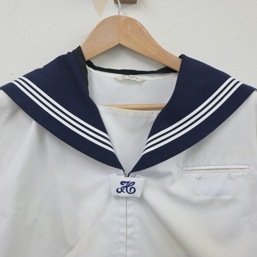 【中古】茨城県 境第一中学校 女子制服 2点（セーラー服・スカート）sf020783