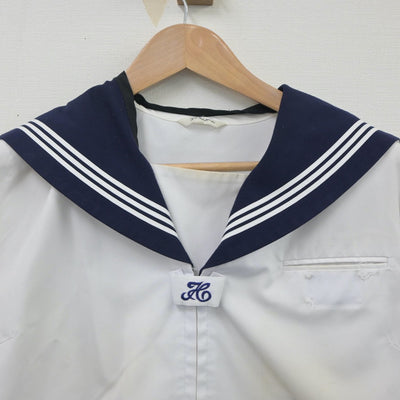 【中古】茨城県 境第一中学校 女子制服 2点（セーラー服・スカート）sf020783