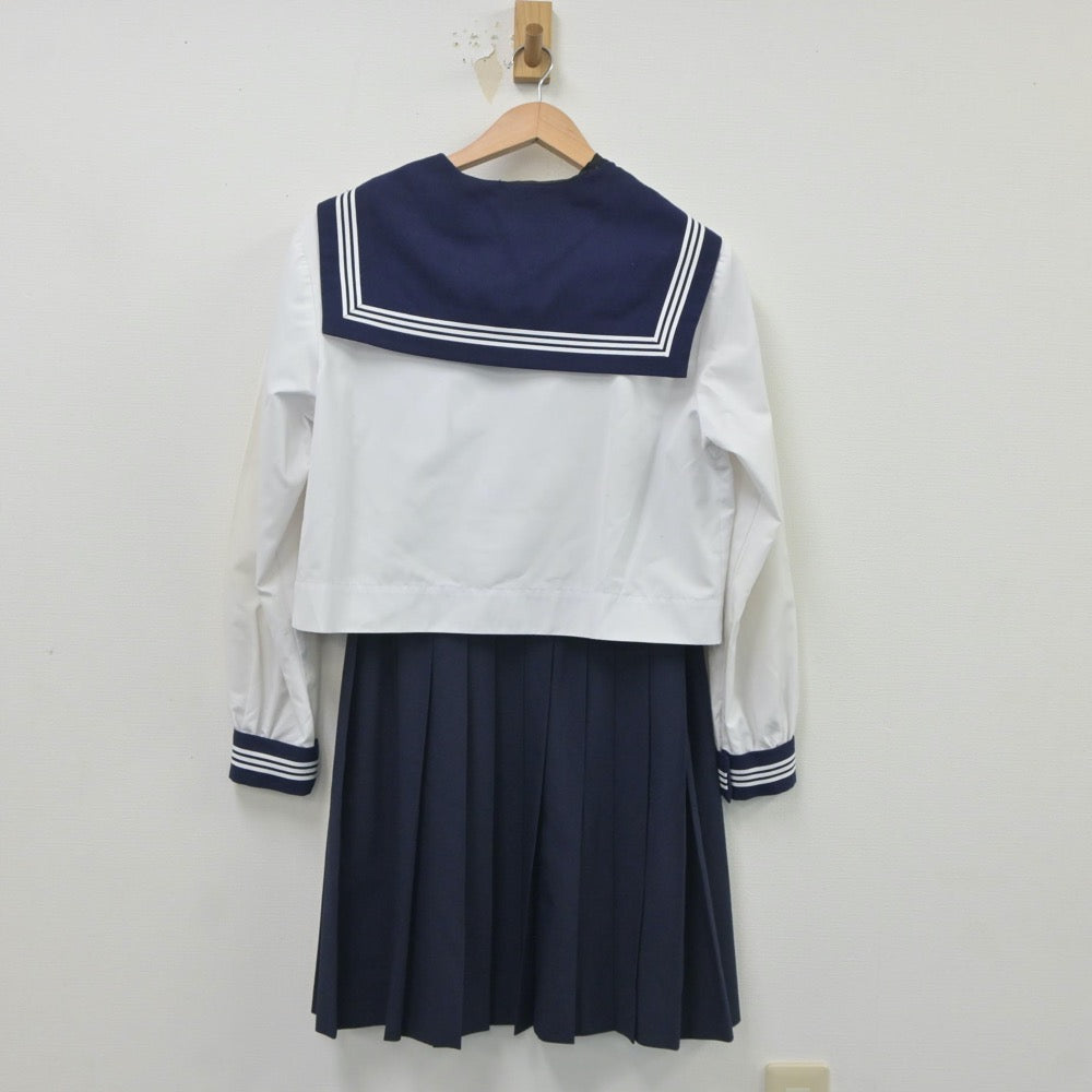 【中古】茨城県 境第一中学校 女子制服 2点（セーラー服・スカート）sf020783