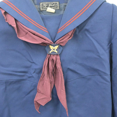 【中古】鳥取県 米子東高等学校 女子制服 3点（セーラー服・スカート）sf020791