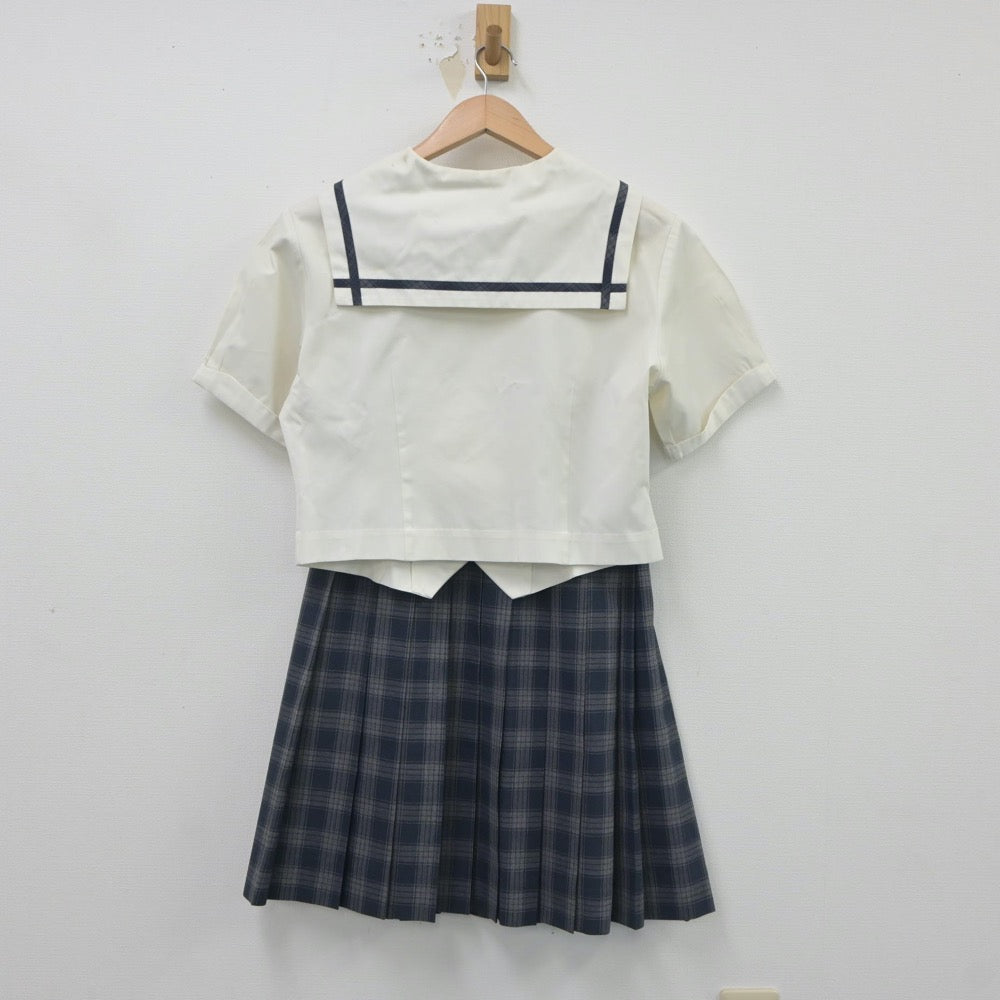 【中古】岡山県 岡山南高等学校 女子制服 3点（セーラー服・スカート）sf020794