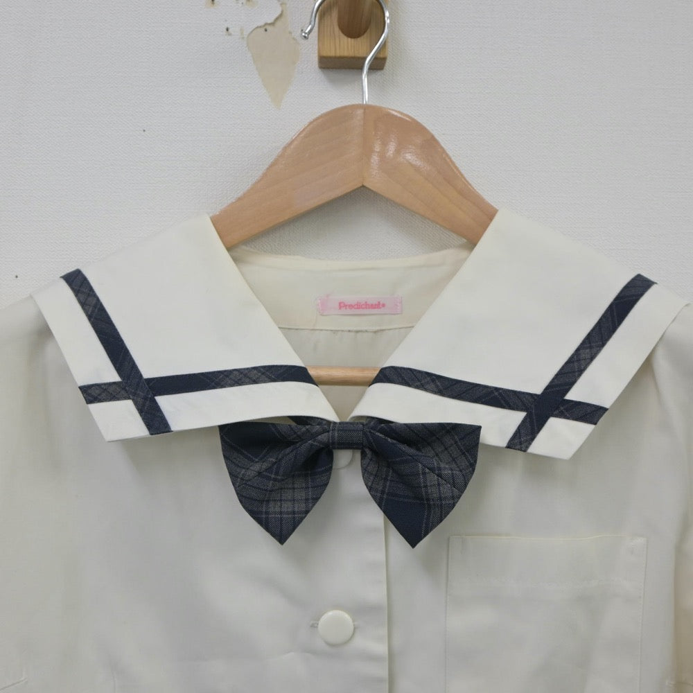 【中古】岡山県 岡山南高等学校 女子制服 3点（セーラー服・スカート）sf020794