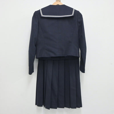 【中古】佐賀県 唐津東中学校 女子制服 3点（セーラー服・ジャンパースカート）sf020800