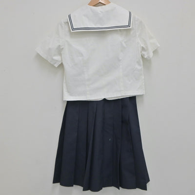 【中古】佐賀県 唐津東中学校 女子制服 3点（セーラー服・スカート）sf020802