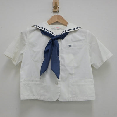 【中古】佐賀県 唐津東中学校 女子制服 3点（セーラー服・スカート）sf020802