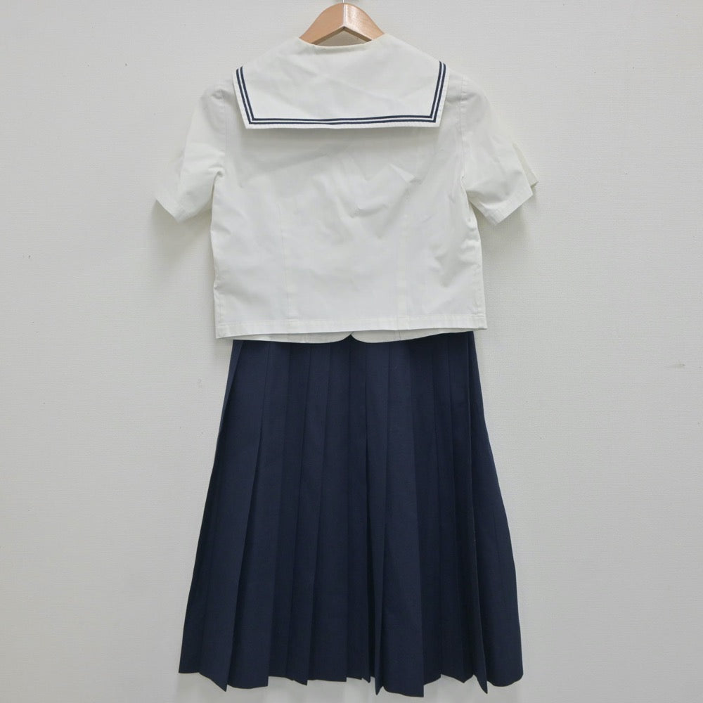 【中古】佐賀県 唐津東中学校 女子制服 3点（セーラー服・スカート）sf020803