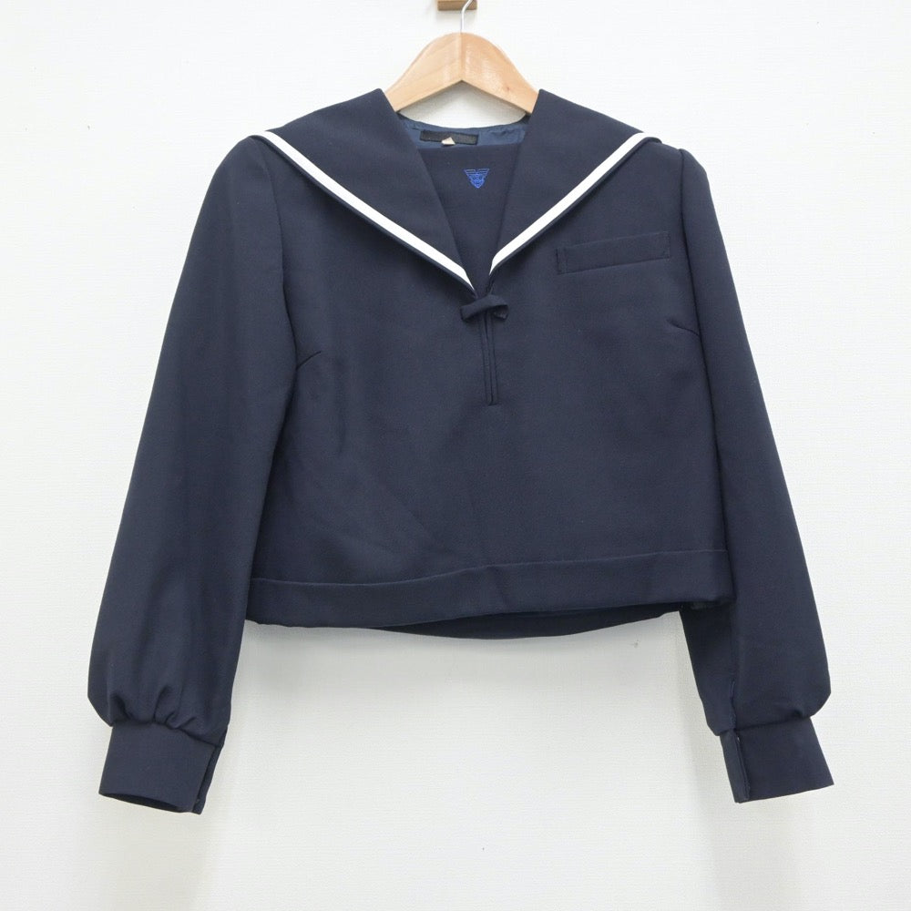 【中古】佐賀県 唐津東高等学校 女子制服 2点（セーラー服・スカート）sf020804