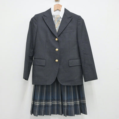 【中古】東京都 三田高等学校 女子制服 5点（ブレザー・シャツ・スカート）sf020805