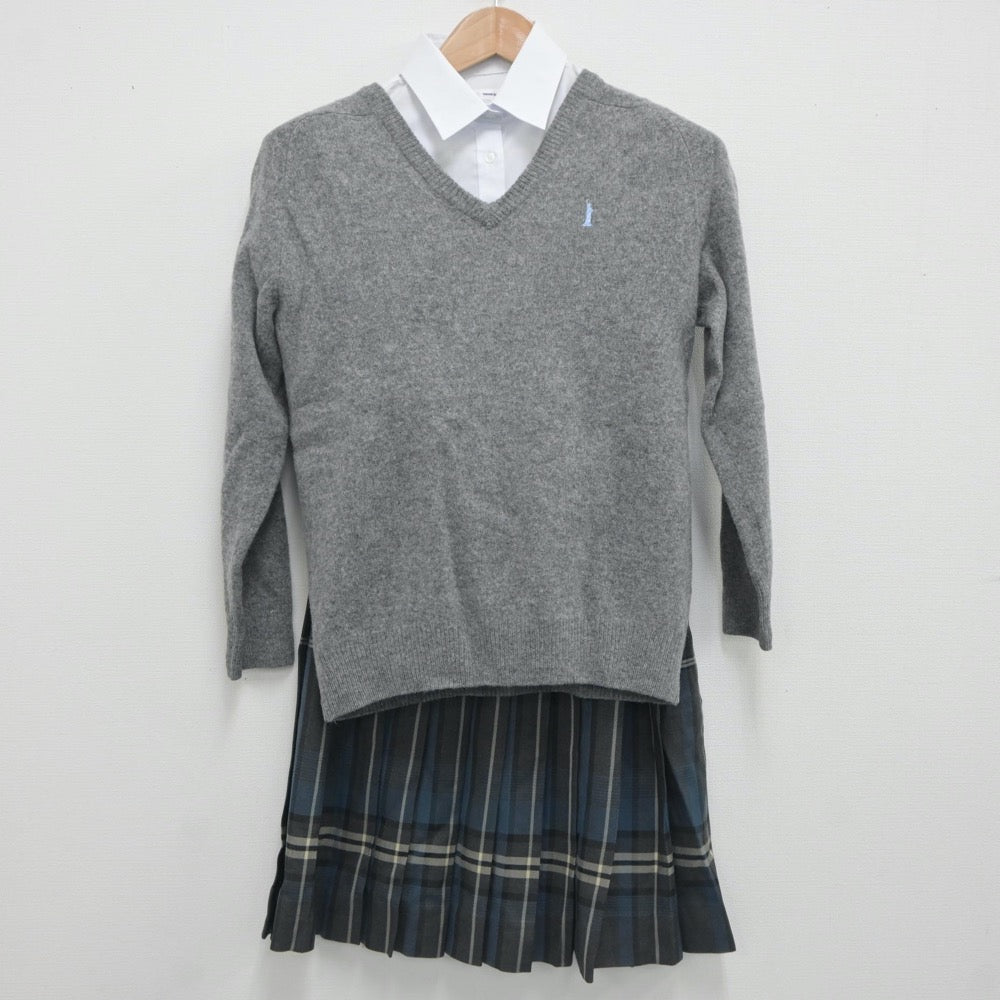 中古制服】東京都 三田高等学校 女子制服 4点（ブレザー・シャツ・ニット・スカート）sf020806【リサイクル学生服】 | 中古制服通販パレイド