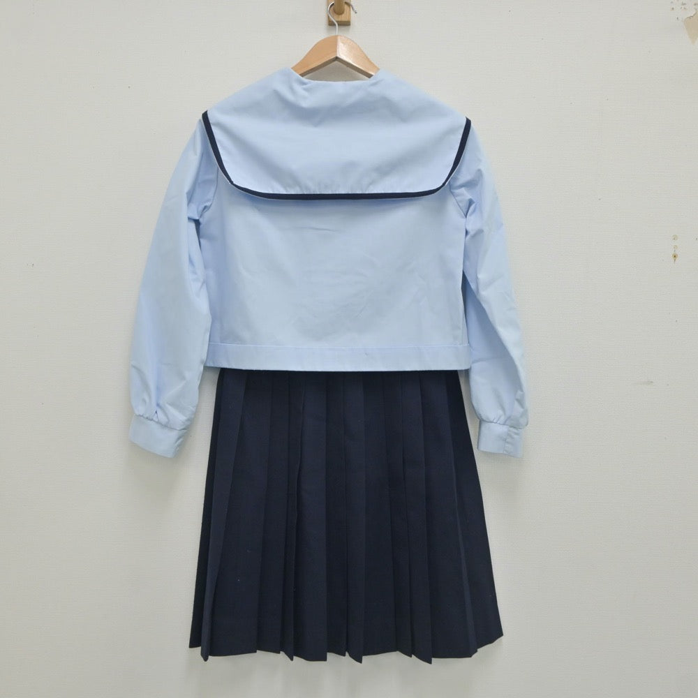 【中古】佐賀県 唐津東高等学校 女子制服 2点（セーラー服・スカート）sf020812