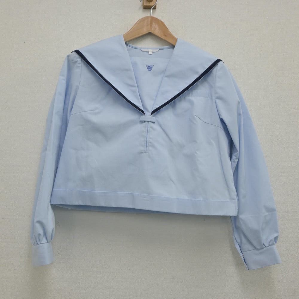 【中古】佐賀県 唐津東高等学校 女子制服 2点（セーラー服・スカート）sf020812