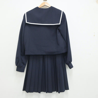 【中古】佐賀県 唐津東高等学校 女子制服 2点（セーラー服・スカート）sf020814