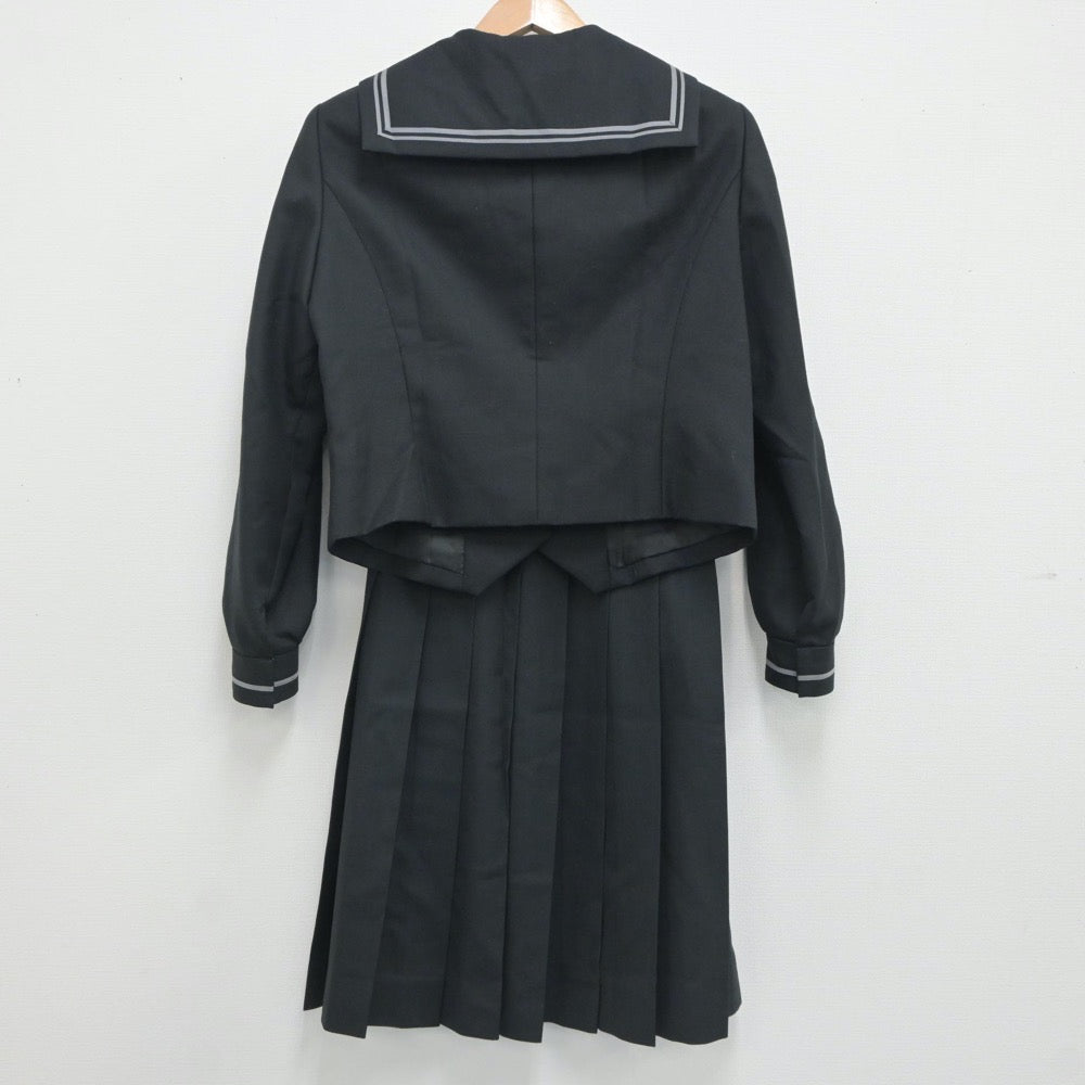 【中古】愛知県 名古屋女子大学中学校・高等学校 女子制服 3点（セーラー服・スカート）sf020817