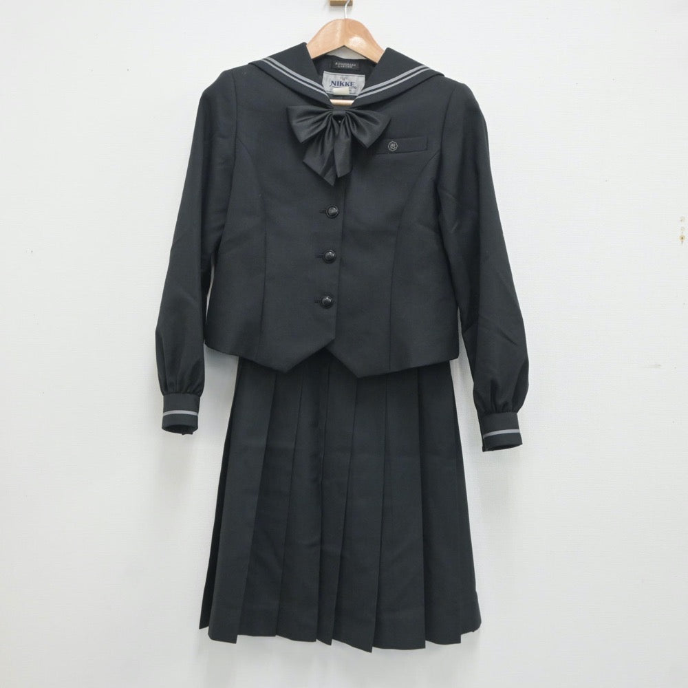 【中古】愛知県 名古屋女子大学中学校・高等学校 女子制服 3点（セーラー服・スカート）sf020818