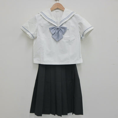 【中古】愛知県 名古屋女子大学中学校・高等学校 女子制服 3点（セーラー服・スカート）sf020819