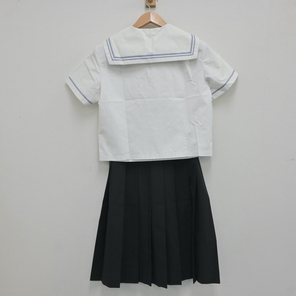 【中古】愛知県 名古屋女子大学中学校・高等学校 女子制服 3点（セーラー服・スカート）sf020819