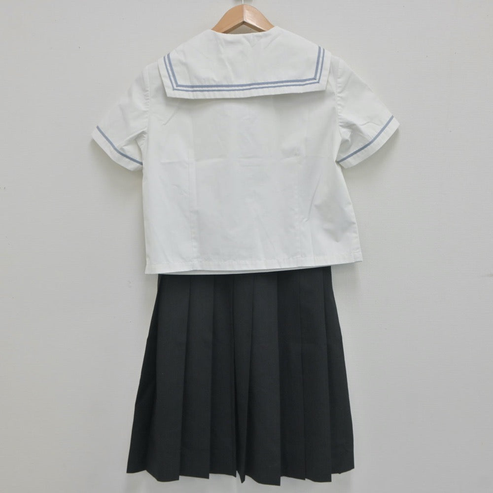 【中古】愛知県 名古屋女子大学中学校・高等学校 女子制服 2点（セーラー服・スカート）sf020820