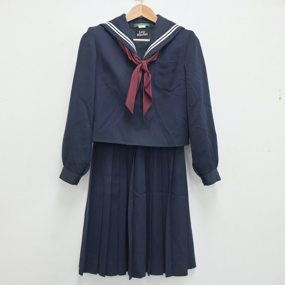 【中古】愛知県 豊南中学校 女子制服 4点（セーラー服・スカート・スカート）sf020824