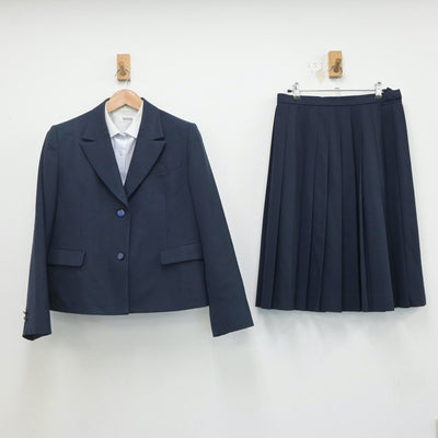 【中古】岐阜県 岐阜商業高等学校 女子制服 3点（ブレザー・シャツ・スカート）sf020829