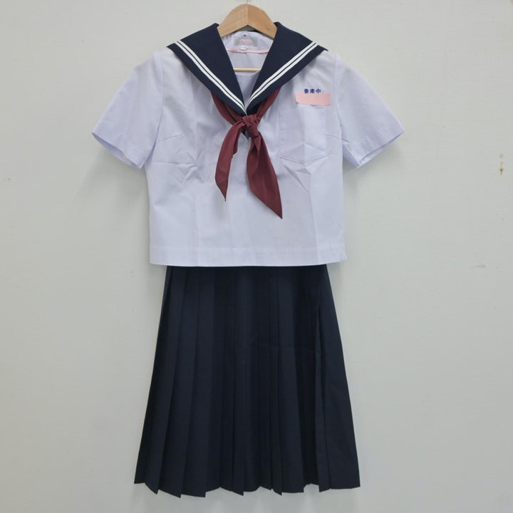 【中古】愛知県 豊南中学校 女子制服 3点（セーラー服・スカート）sf020830