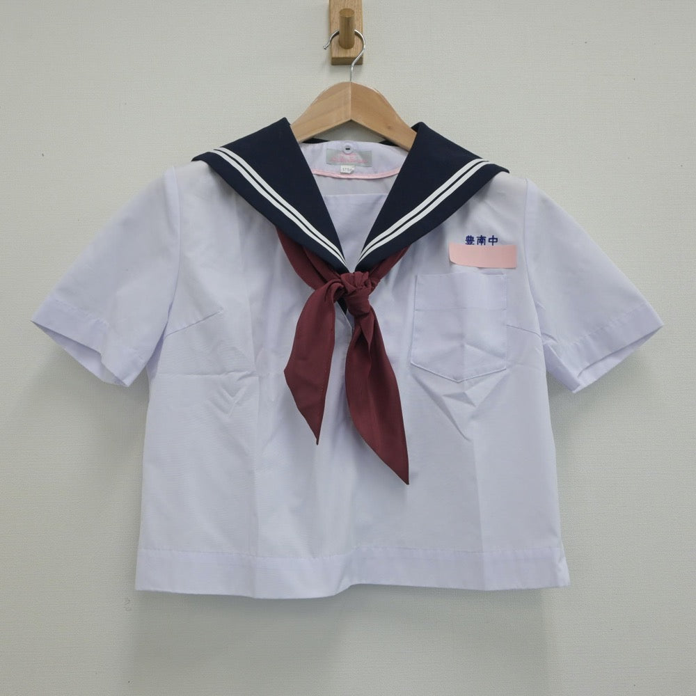 【中古】愛知県 豊南中学校 女子制服 3点（セーラー服・スカート）sf020830