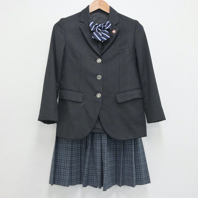 【中古】東京都 大島中学校 女子制服 4点（ブレザー・スカート）sf020832