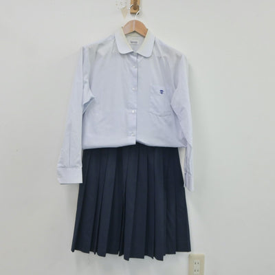 【中古】岐阜県 岐阜商業高等学校 女子制服 3点（シャツ・シャツ・スカート）sf020835