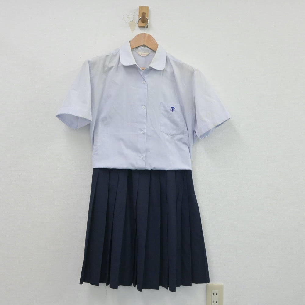 【中古】岐阜県 岐阜商業高等学校 女子制服 3点（シャツ・シャツ・スカート）sf020835