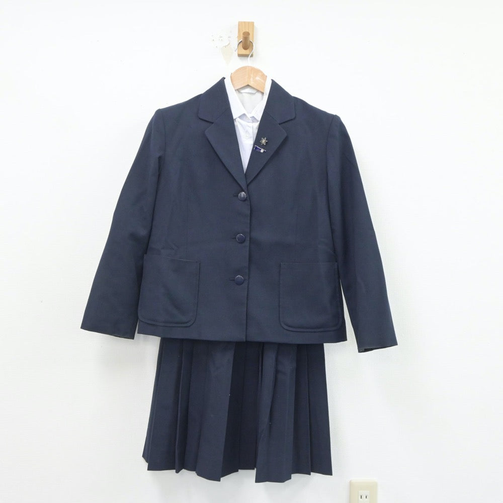 【中古】大阪府 河南高等学校 女子制服 3点（ブレザー・シャツ・スカート）sf020840