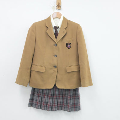 【中古】愛媛県 宇和島南中等教育学校 女子制服 4点（ブレザー・シャツ・スカート）sf020853