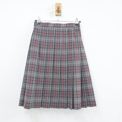 【中古】愛媛県 宇和島南中等教育学校 女子制服 3点（ニットベスト・スカート）sf020854