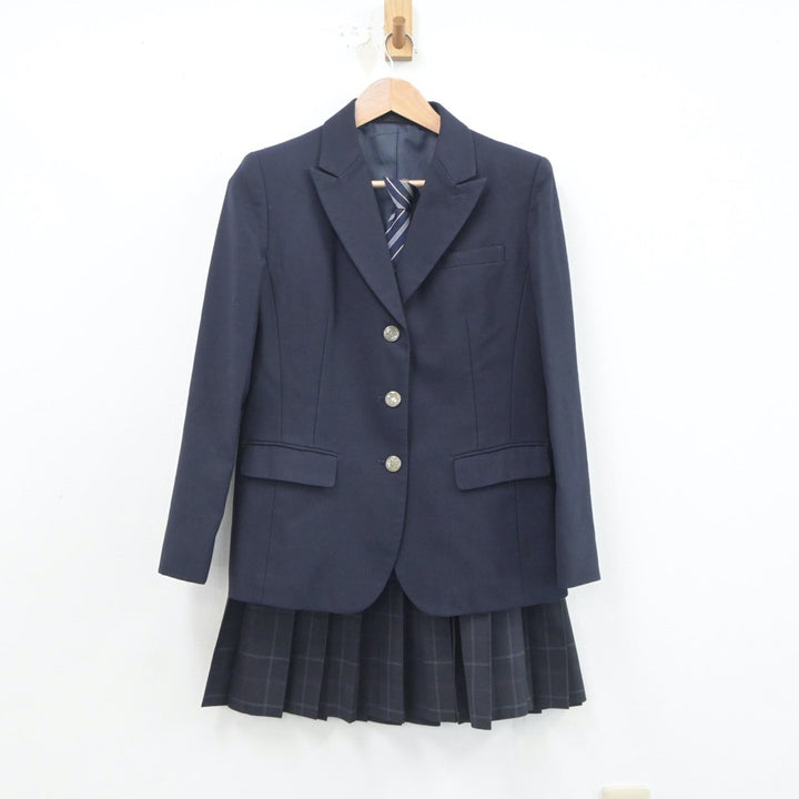 【中古】東京都 大妻中野中学校高等学校 女子制服 4点（ブレザー・スカート）sf020861