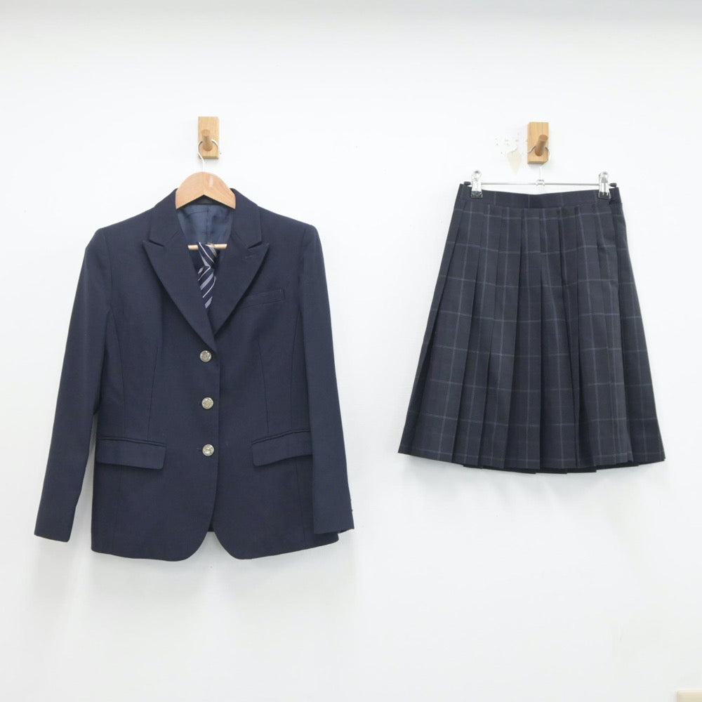 ▽東京都 大妻中野中学校 冬生地スカート(W70×L63) 女子制服卒業生の保管品 - コスプレ衣装