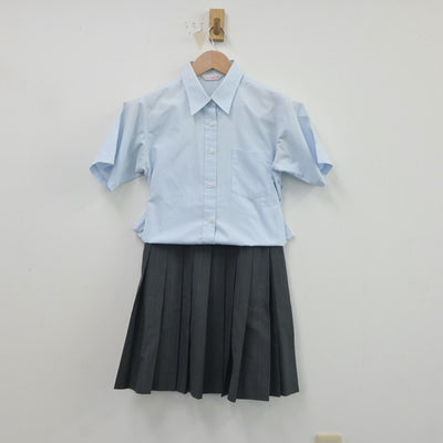 【中古】東京都 大妻中野中学校高等学校 女子制服 2点（シャツ・スカート）sf020862