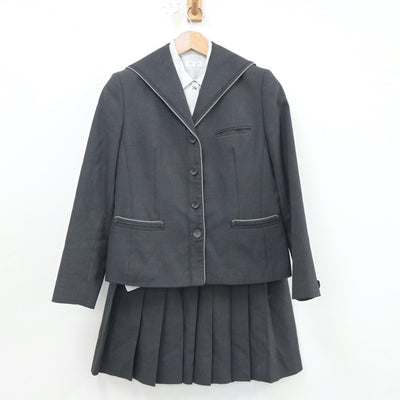 【中古】愛媛県 新居浜西高等学校 女子制服 3点（ブレザー・シャツ・スカート）sf020866