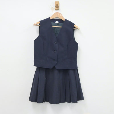 【中古】愛知県 美和高等学校 女子制服 3点（ブレザー・ベスト・スカート）sf020869