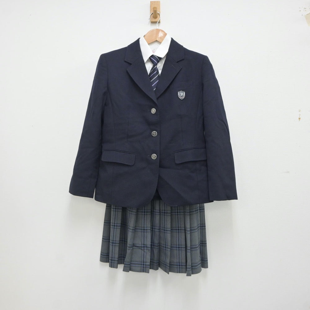 【中古】埼玉県 武南高等学校 女子制服 4点（ブレザー・シャツ・スカート）sf020880