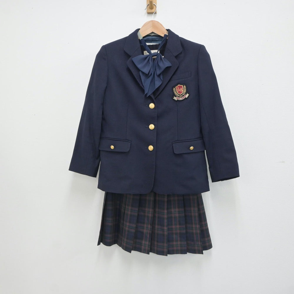 【中古】愛知県 安城学園高等学校 女子制服 4点（ブレザー・ニット・スカート）sf020885