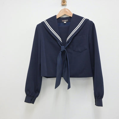 【中古】愛知県 西尾市立西尾中学校 女子制服 2点（セーラー服・スカート）sf020886