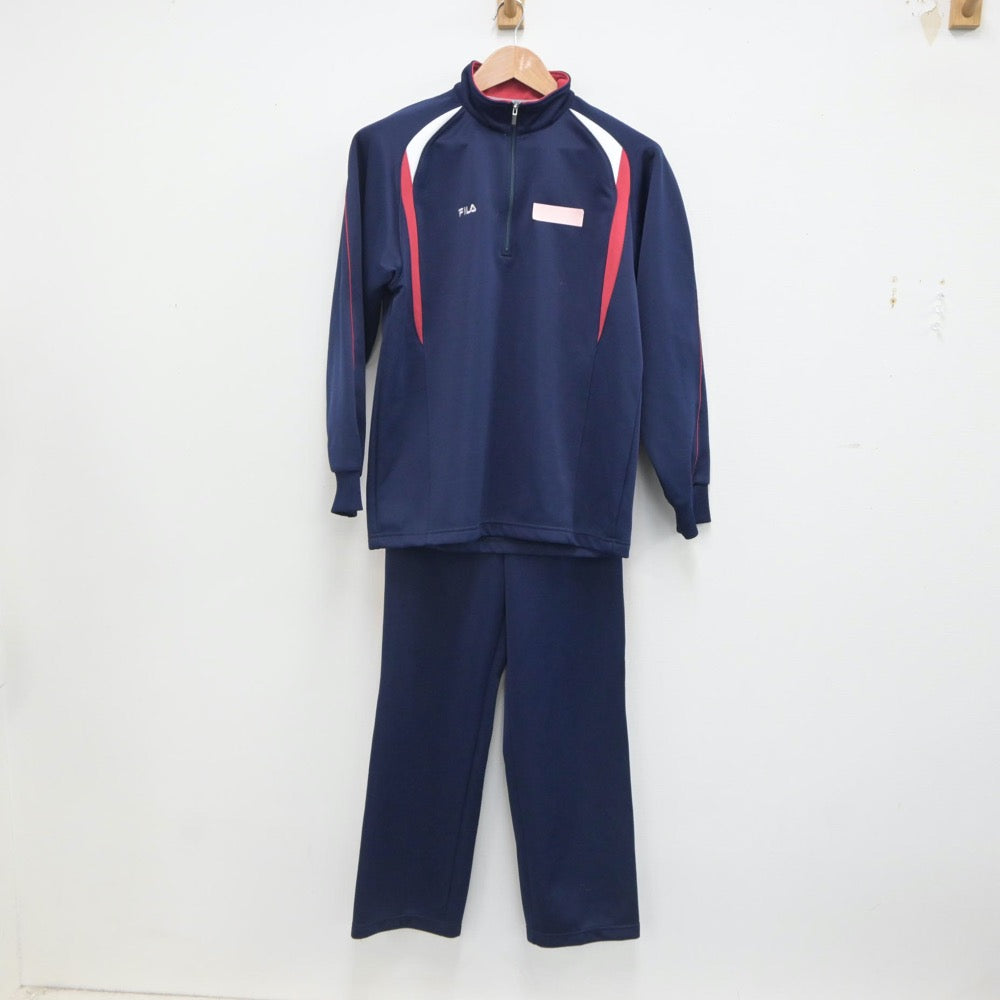 【中古】福島県 福島県立平商業高等学校 女子制服 2点(ジャージ 上・ジャージ 下)sf020895