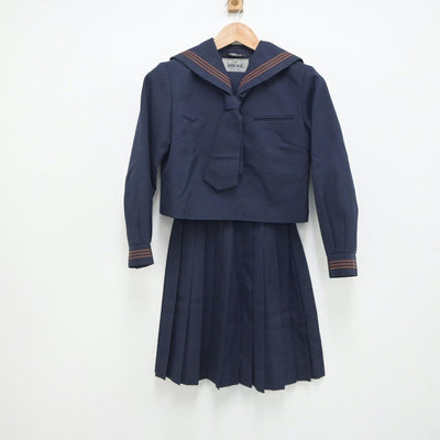 【中古】東京都 杉並区立松ノ木中学校 女子制服 2点（セーラー服・スカート）sf020903