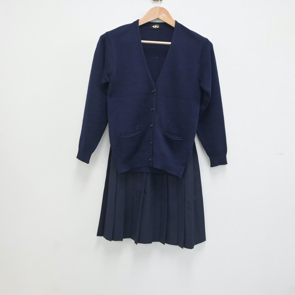 【中古】東京都 杉並区立松ノ木中学校 女子制服 2点（ニット・スカート）sf020915