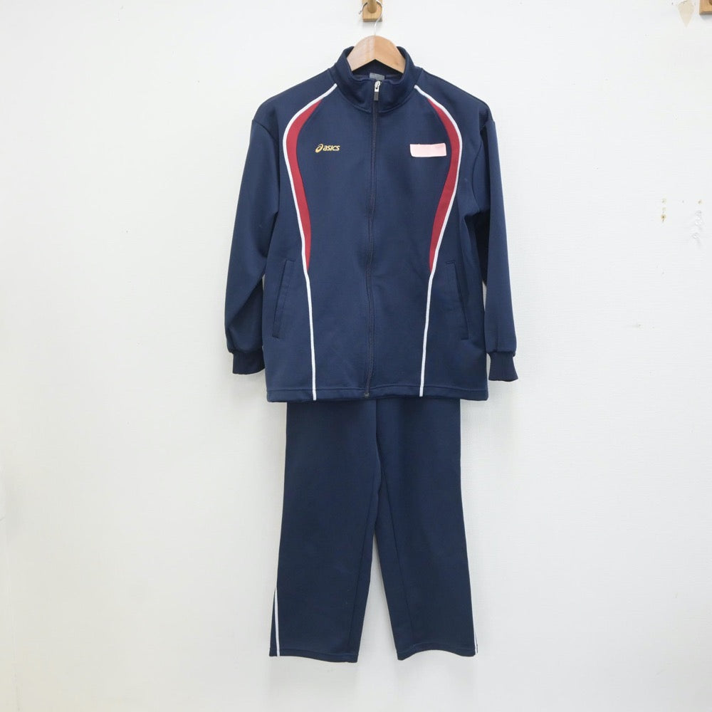 【中古】千葉県 千葉県立鎌ケ谷高等学校 女子制服 2点（ジャージ 上・ジャージ 下）sf020926