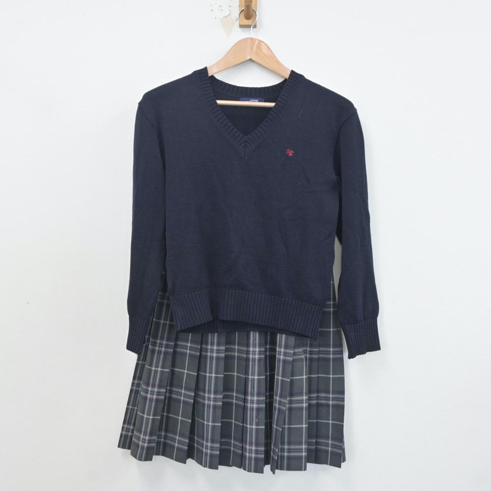 中古制服】山梨県 甲斐清和高等学校 女子制服 3点（ブレザー・ニット・スカート）sf020948【リサイクル学生服】 | 中古制服通販パレイド