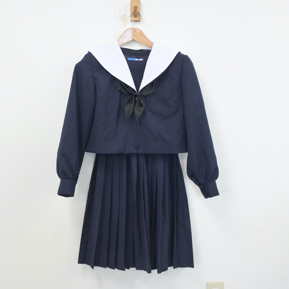 【中古】岐阜県 穂積中学校 女子制服 3点（セーラー服・スカート）sf020951