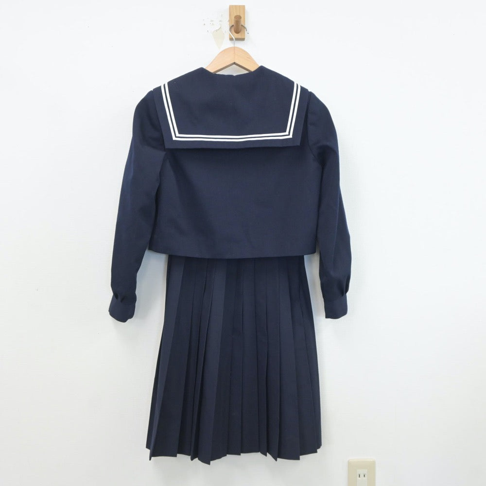 【中古】愛知県 佐屋中学校 女子制服 2点（セーラー服・スカート）sf020971