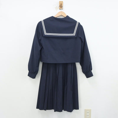 【中古】愛知県 佐屋中学校 女子制服 2点（セーラー服・スカート）sf020973