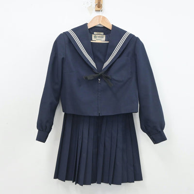 【中古】愛知県 佐屋中学校 女子制服 3点（セーラー服・スカート）sf020974