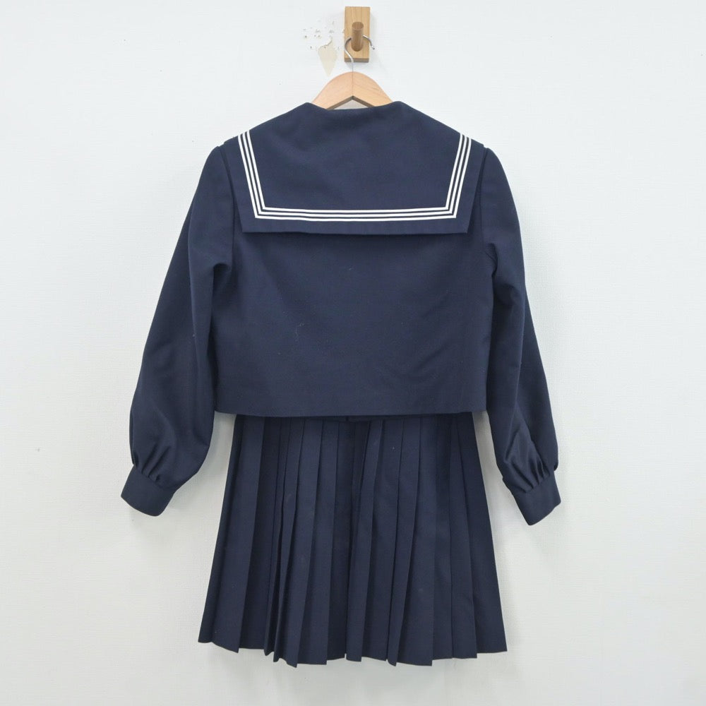 【中古】愛知県 佐屋中学校 女子制服 3点（セーラー服・スカート）sf020974