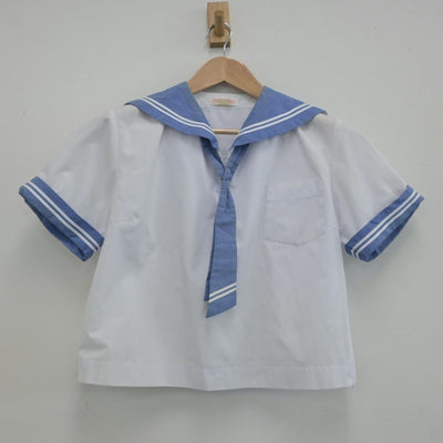 【中古】岩手県 湯本中学校 女子制服 3点（セーラー服・セーラー服）sf020981